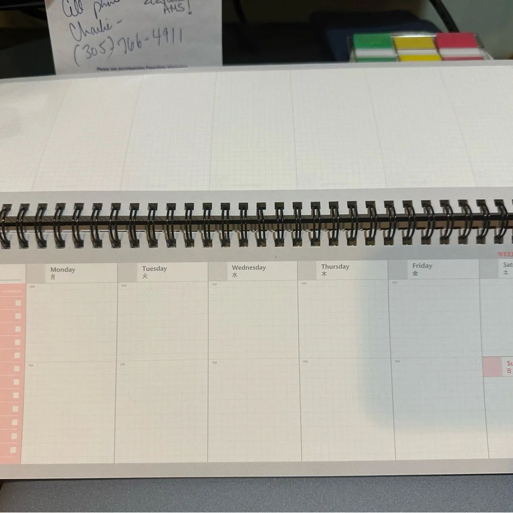 Brilliant Weekly Scheduler - Gray